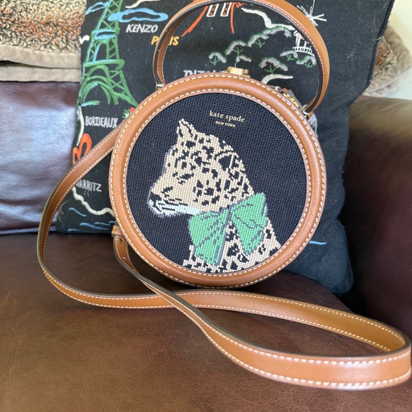 Kate Spade Lady Leopard Stitched Crossbody - Picture 1 of 2